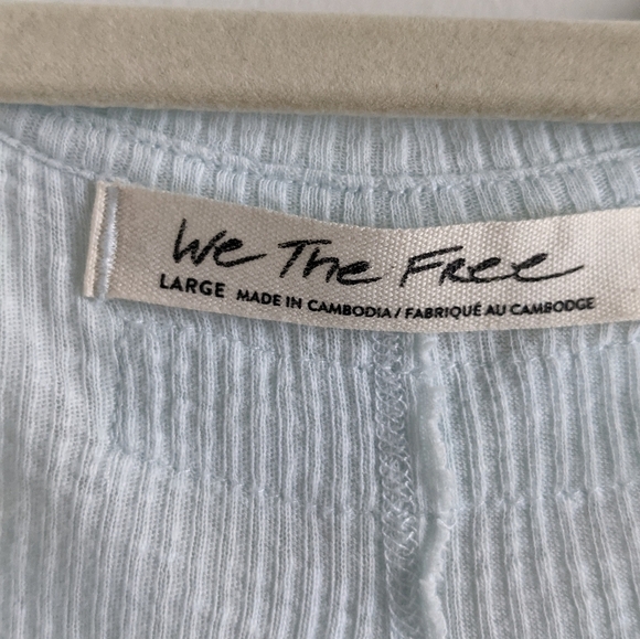 NWT We The Free Bleached Blue TT Special Tee Shirt Tunic L - Picture 7 of 16
